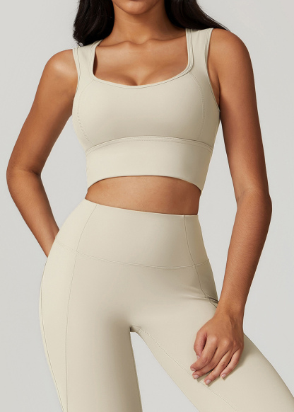 Customized Brushed back one-piece sports bra