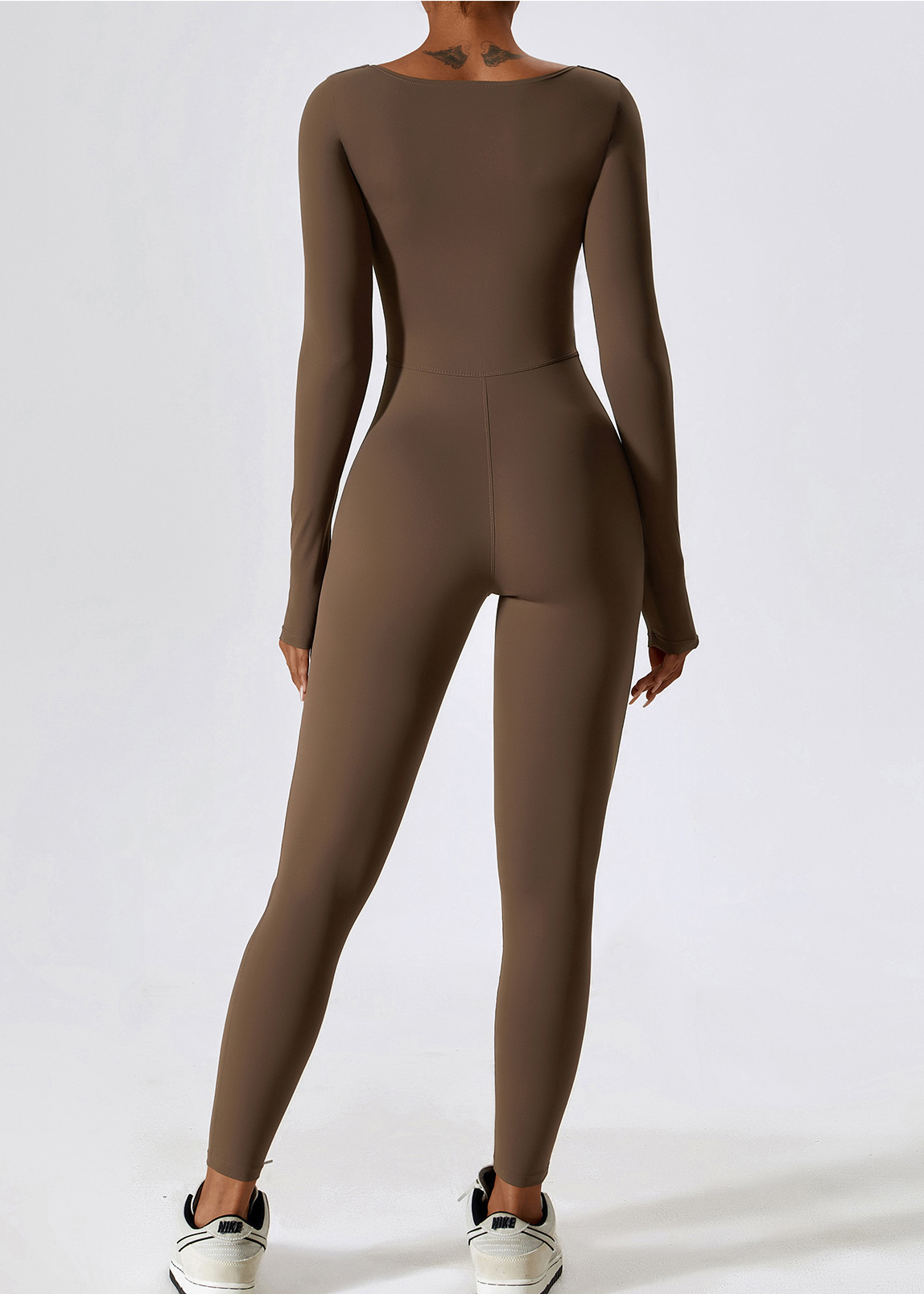 Customized Hip Lifting Long Sleeve Tight Fit One Piece Yoga Wear