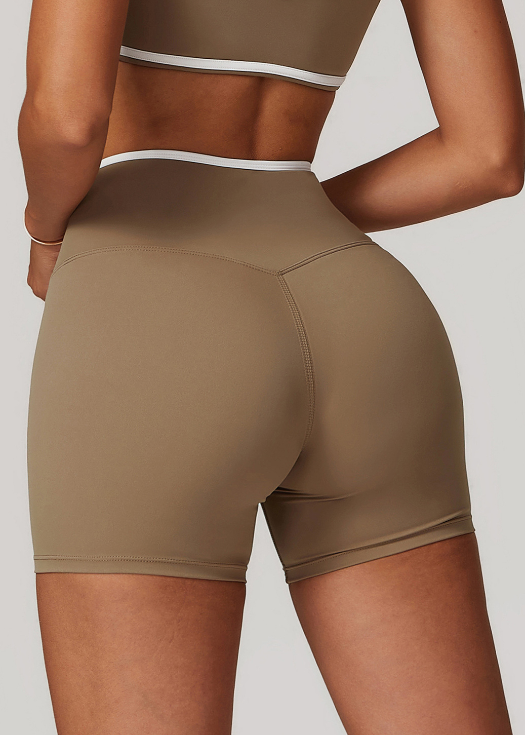 Customized Crossover High Waist Yoga Shorts