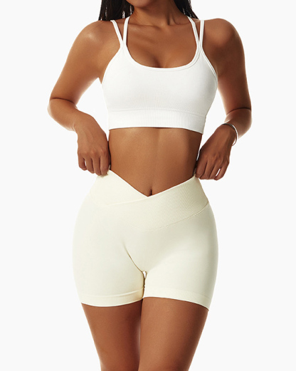 Customized Hip Lifting Yoga Shorts Stretch High Waisted