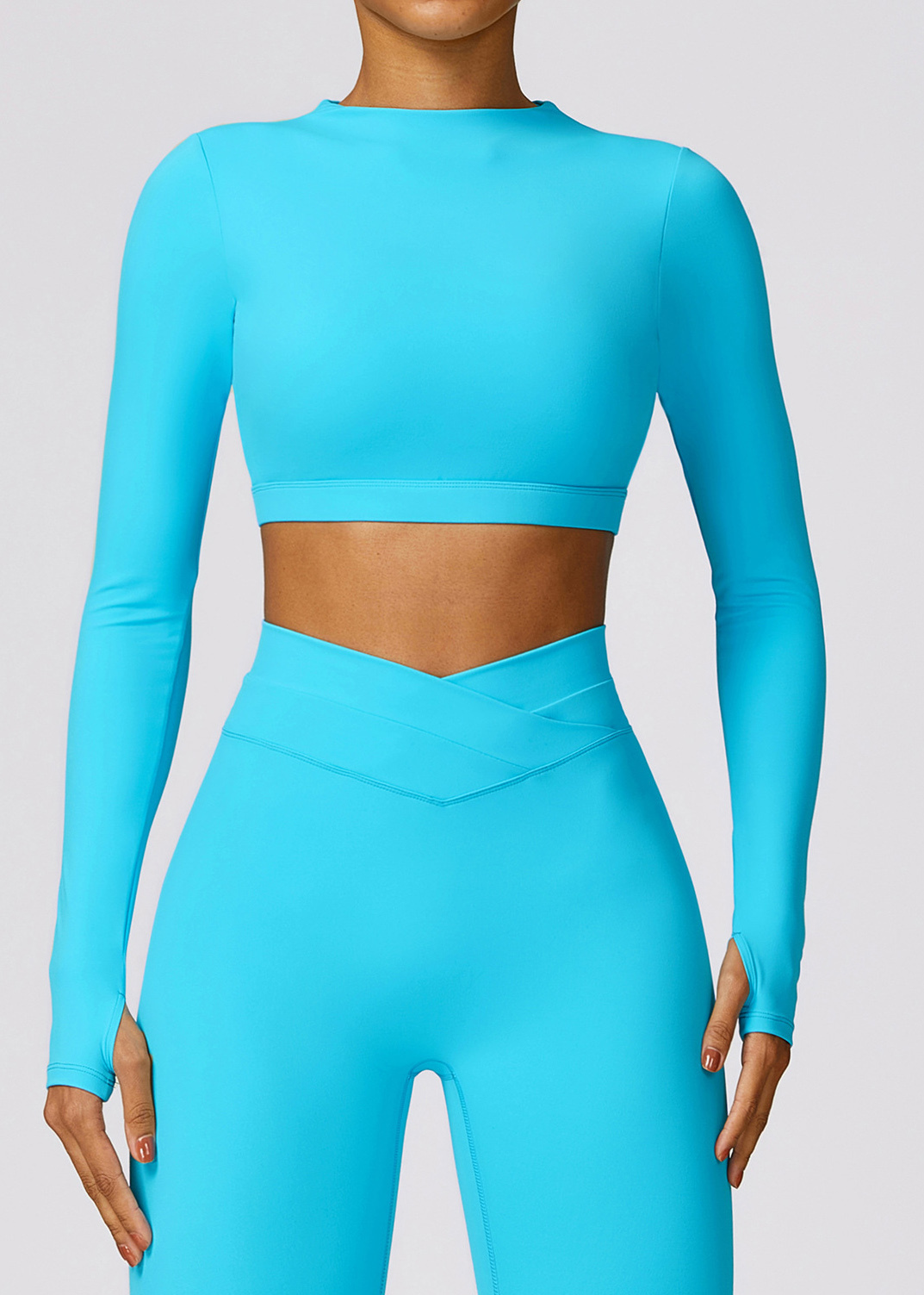 Customized Tight Long Sleeve Backless Yoga Wear