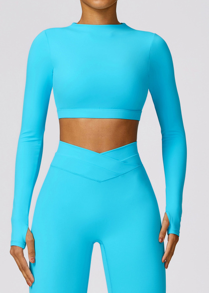 Customized Tight Long Sleeve Backless Yoga Wear