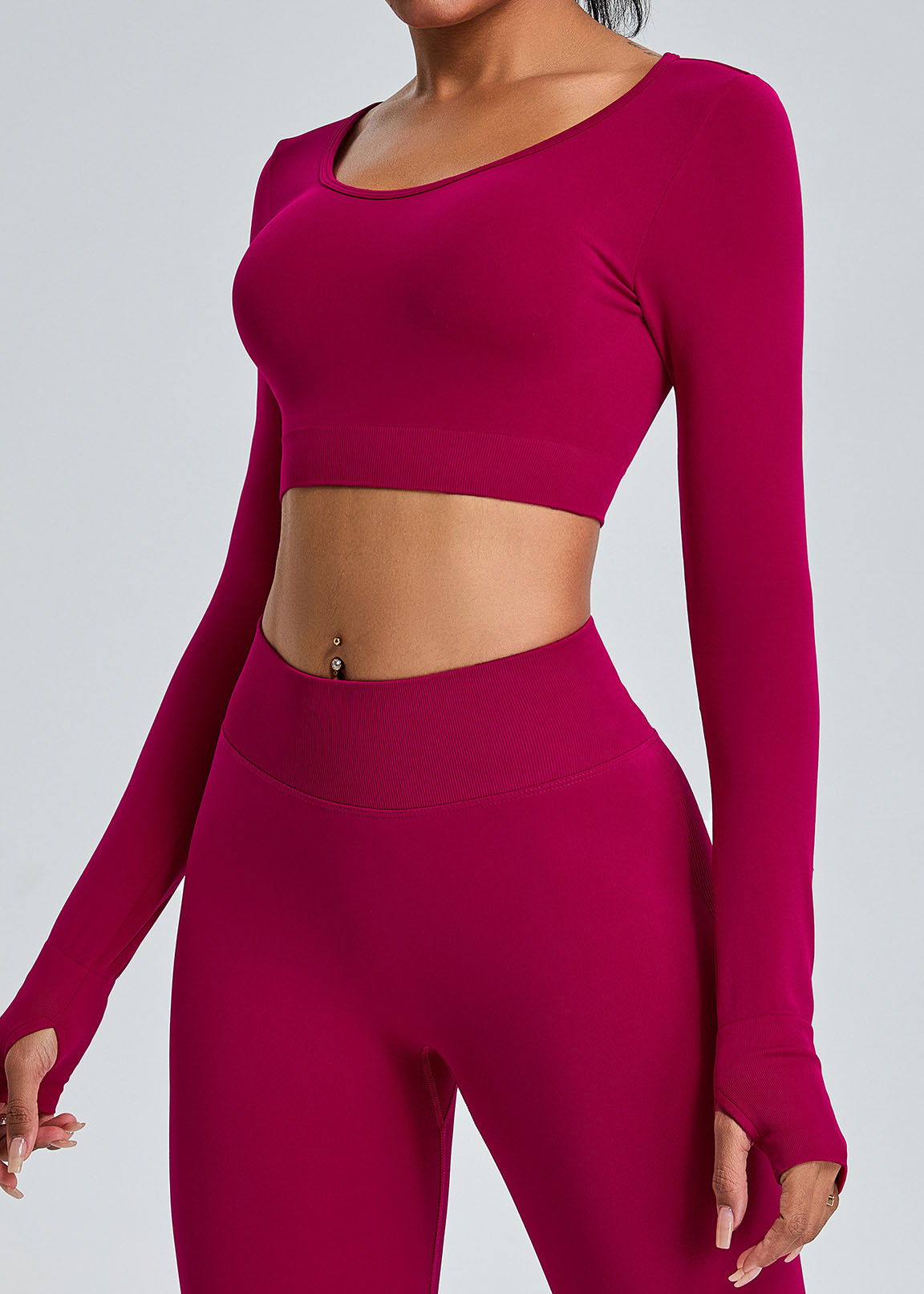 Customized Seamless long sleeve yoga wear