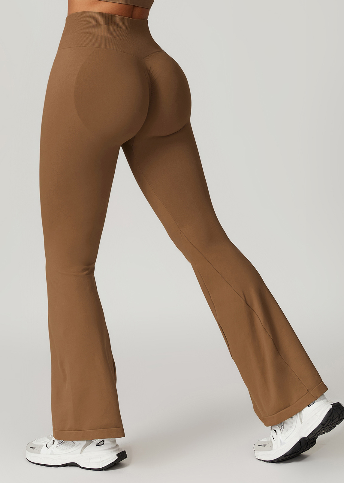 Customized Skinny Seamless Hip Lifting Yoga Flared Pants