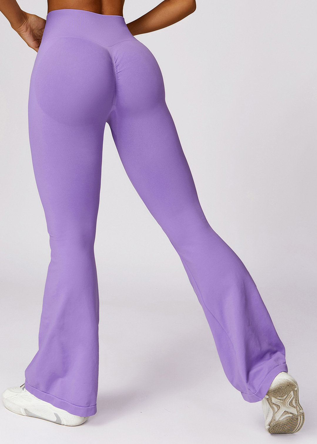 Customized Skinny Seamless Hip Lifting Yoga Flared Pants