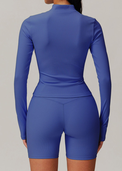 Customized Stand collar long sleeve yoga suit