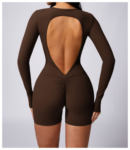 Customized Quick Dry Hip Lift Back Yoga Bodysuit