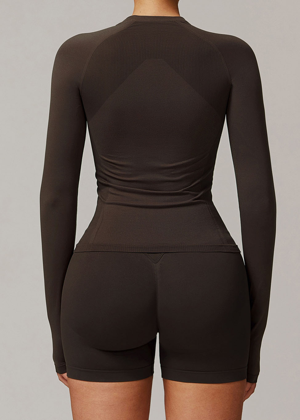 Customized Tight Fit Seamless Long Sleeve Yoga T-Shirt