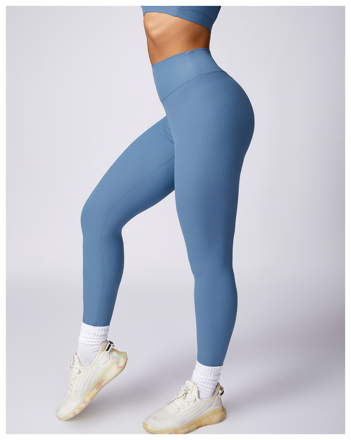 Customized Threaded High Waisted Skinny Hip Lifting Yoga Pants