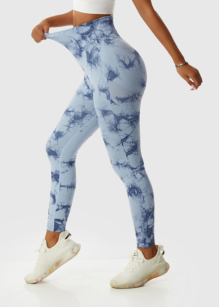 Customized Tie-Dye High Waist Yoga Pants
