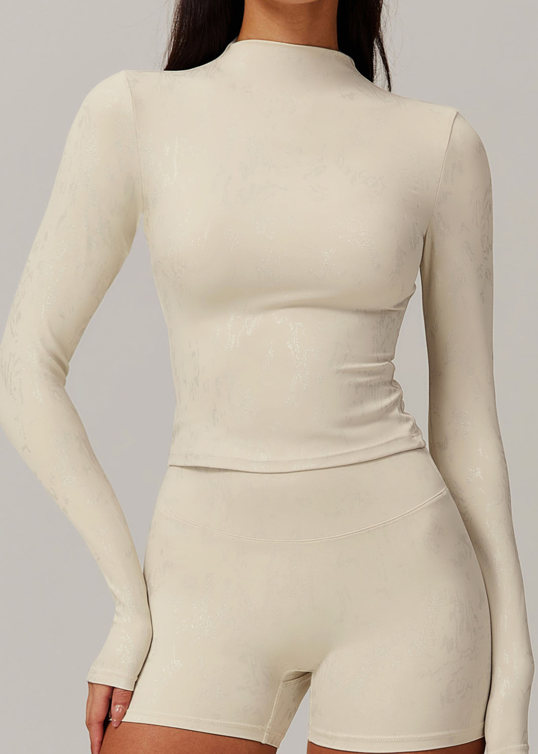 Customized Quick-drying hot stamping yoga long sleeves