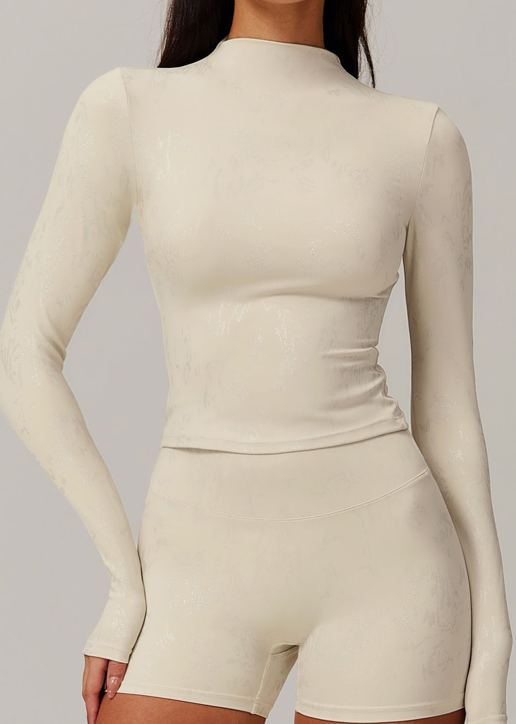 Customized Quick-drying hot stamping yoga long sleeves