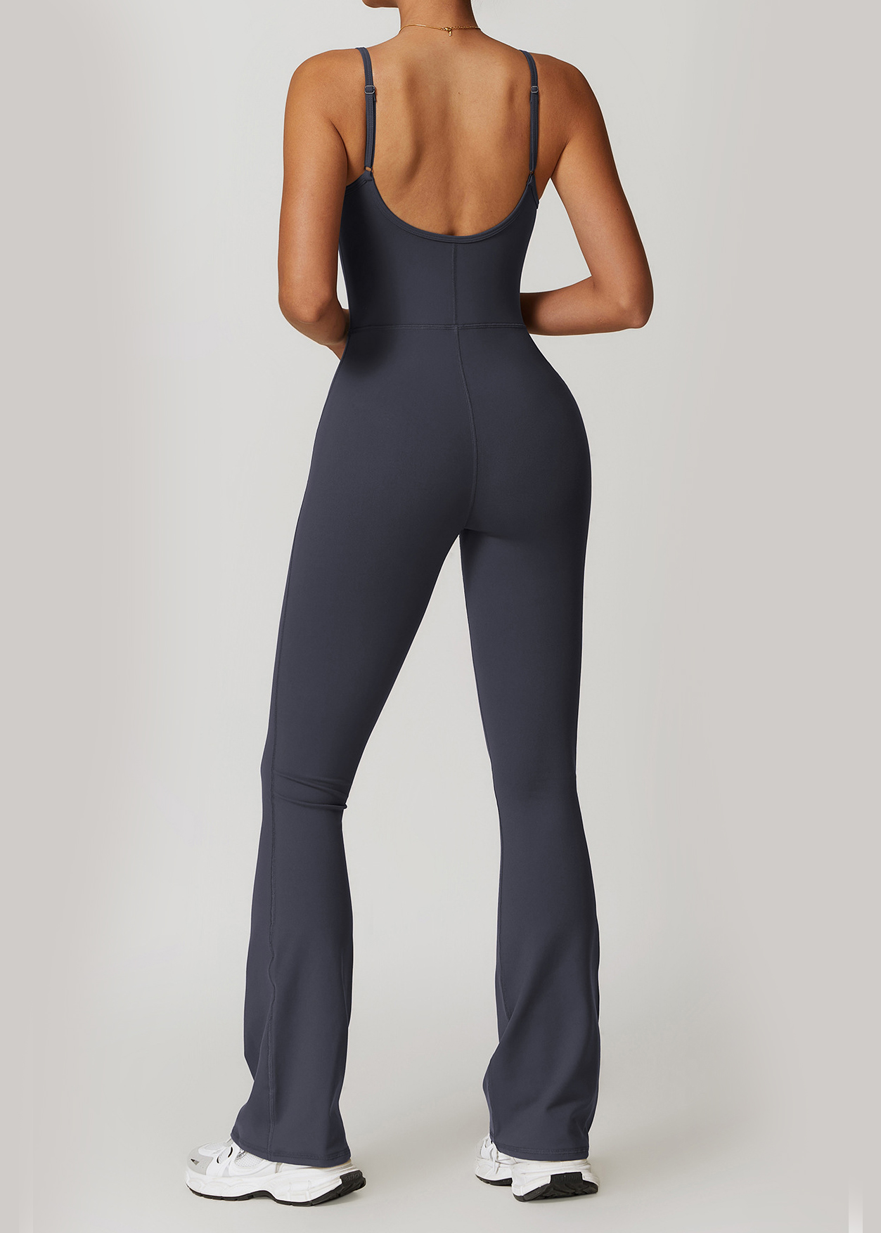 Customized Flared jumpsuit and suspenders