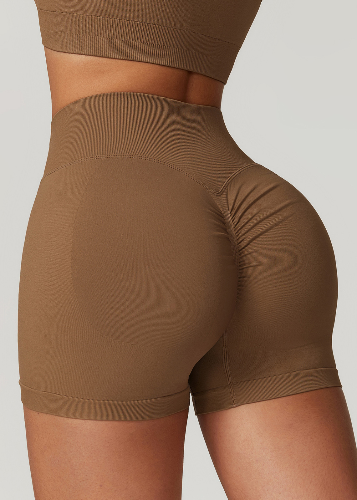 Customized Seamless High Waist Yoga Shorts