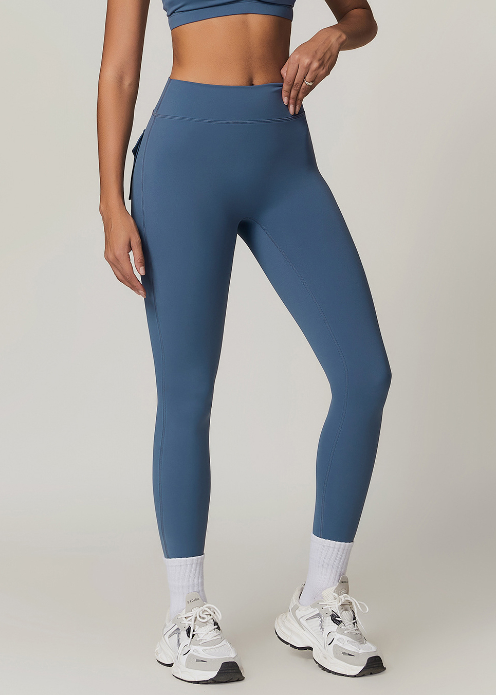Customized Skinny High Waist Yoga Pants with Pockets