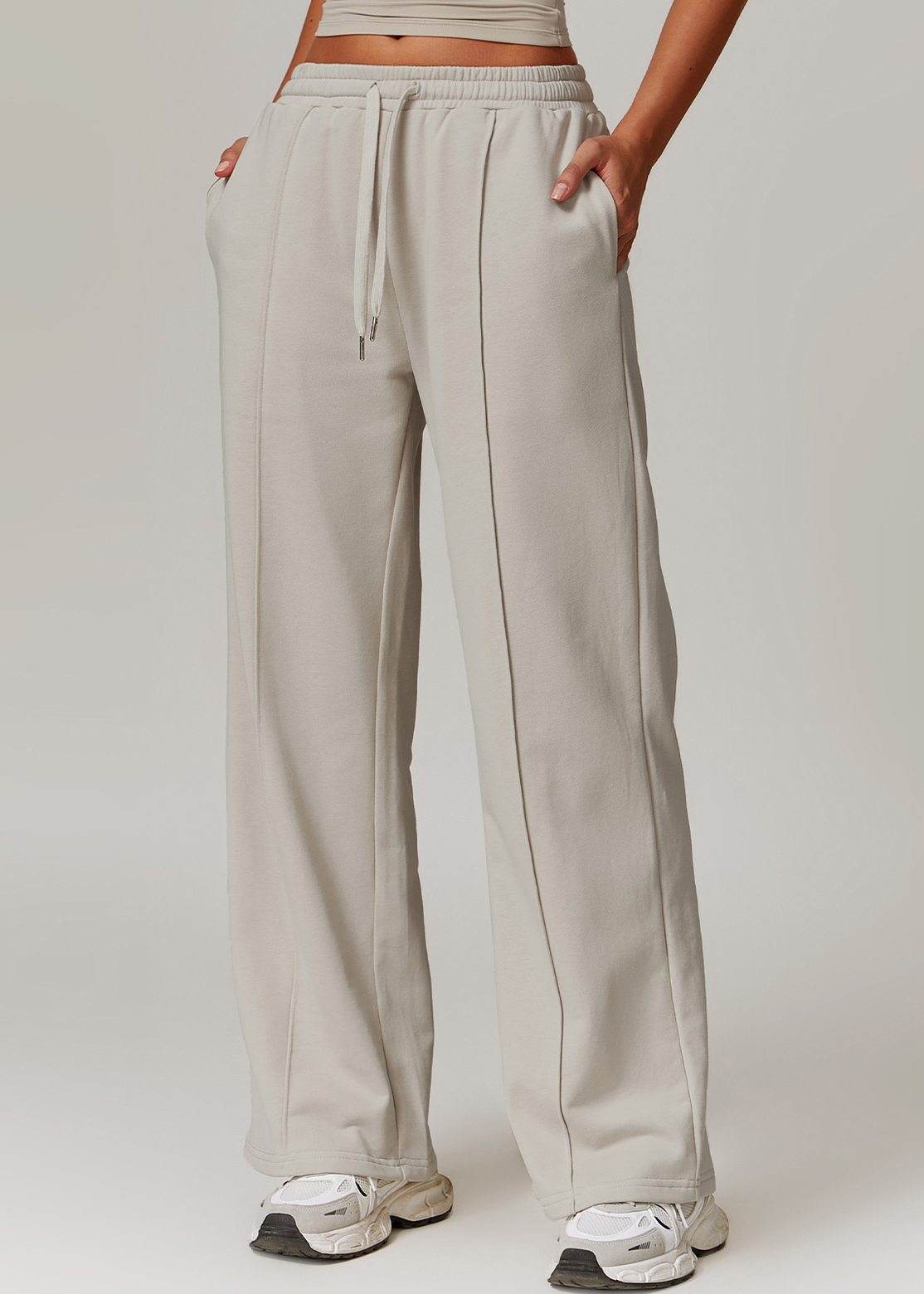 Customized High-waisted loose sports sweatpants