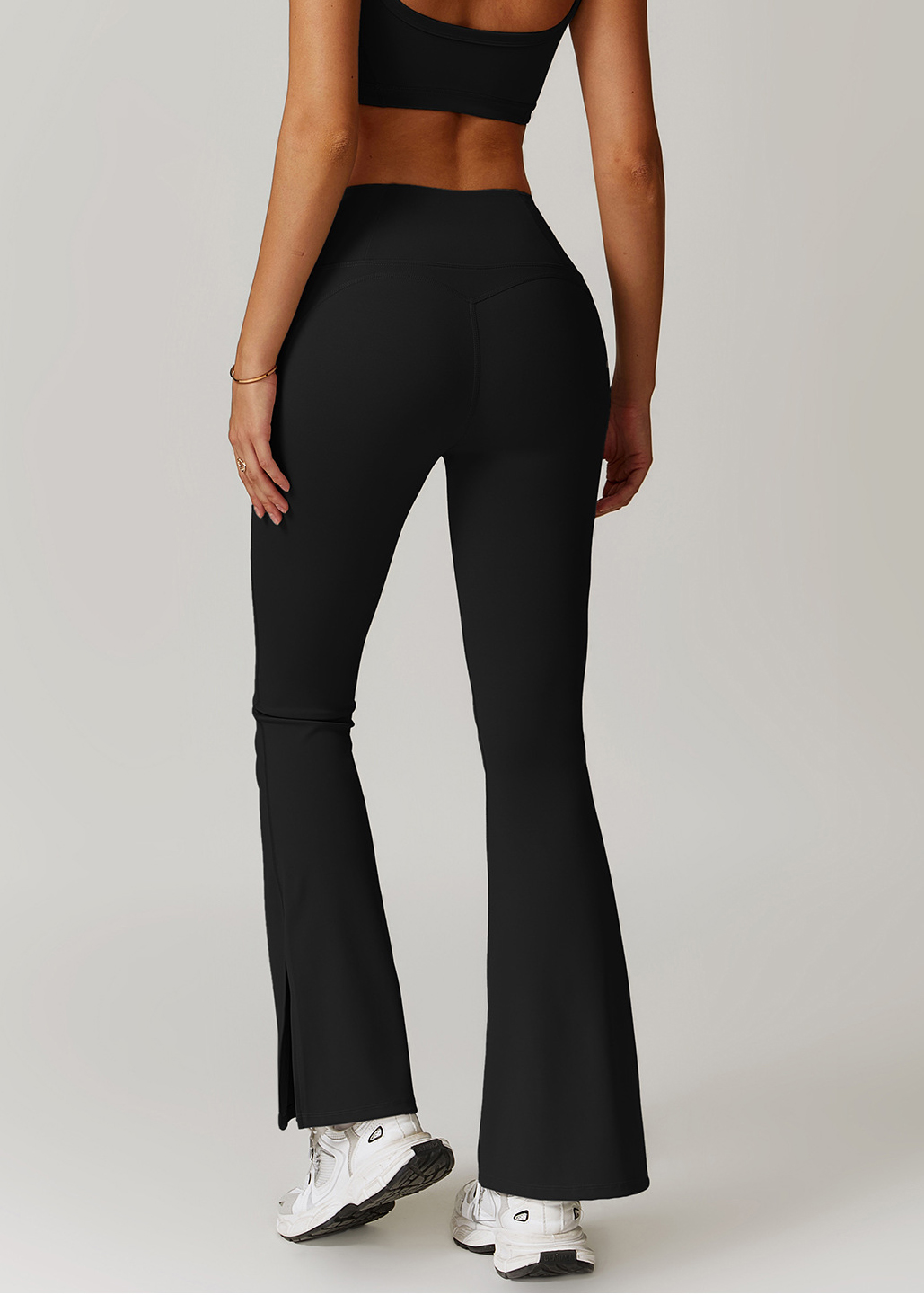 Customized Hip-lift flared wide-leg pants
