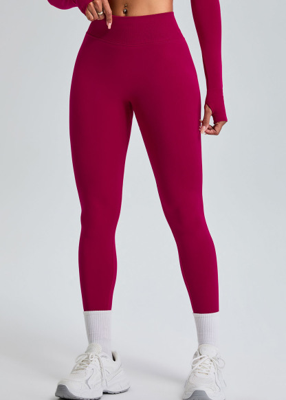 Customized High-rise seamless hip-lifting sports pants