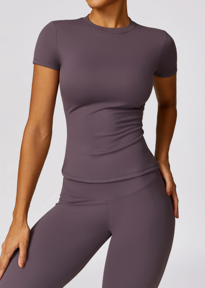 Customized Spring T Shirt Quick Dry Short Sleeve Fitness Top