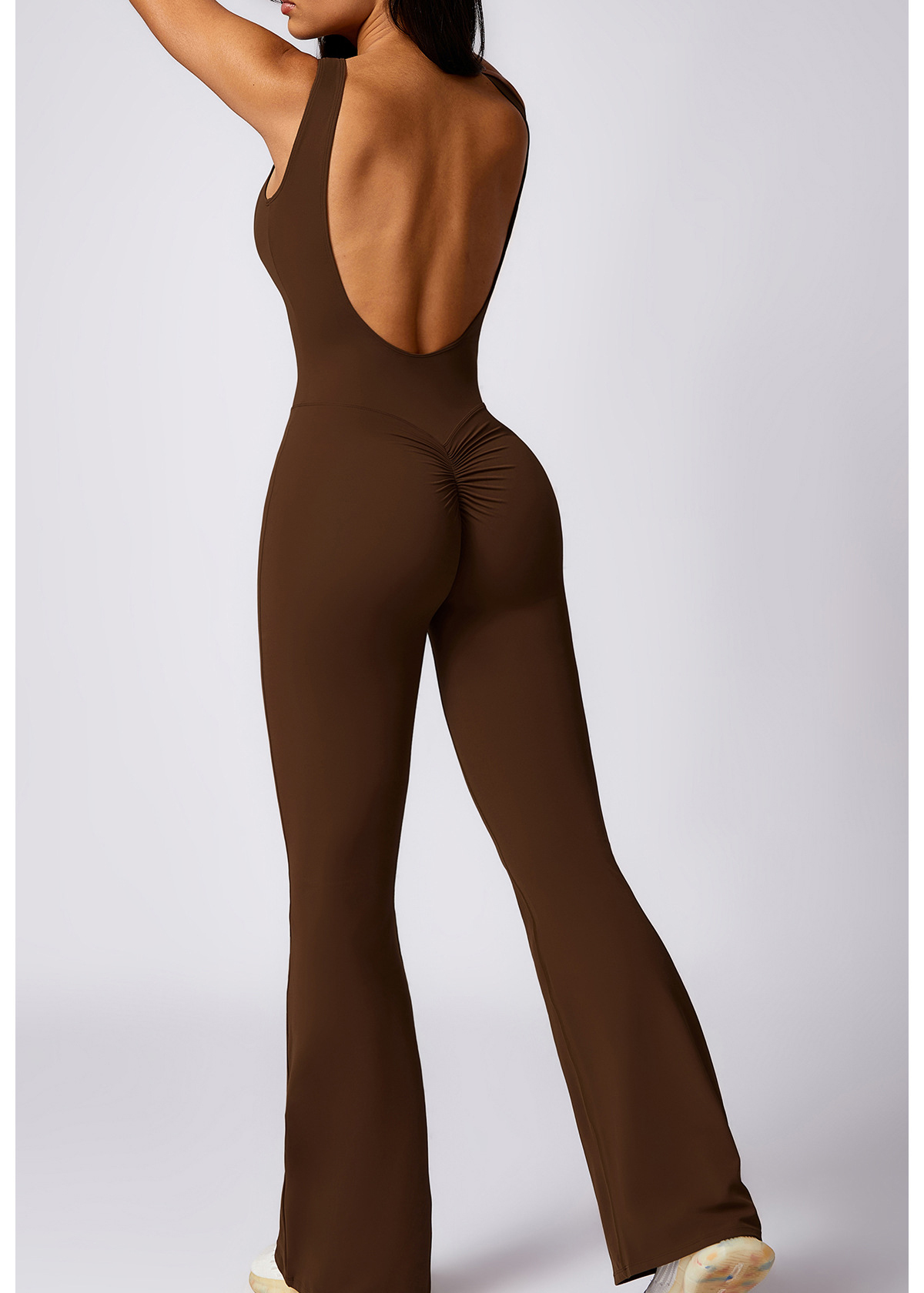 Customized Yoga Jumpsuit Casual Micro Flare Pants