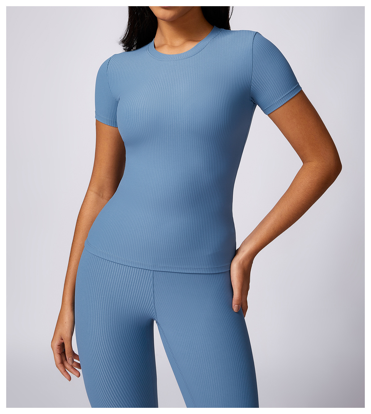 Customized Tight Fit Quick Dry Yoga Top T-Shirt