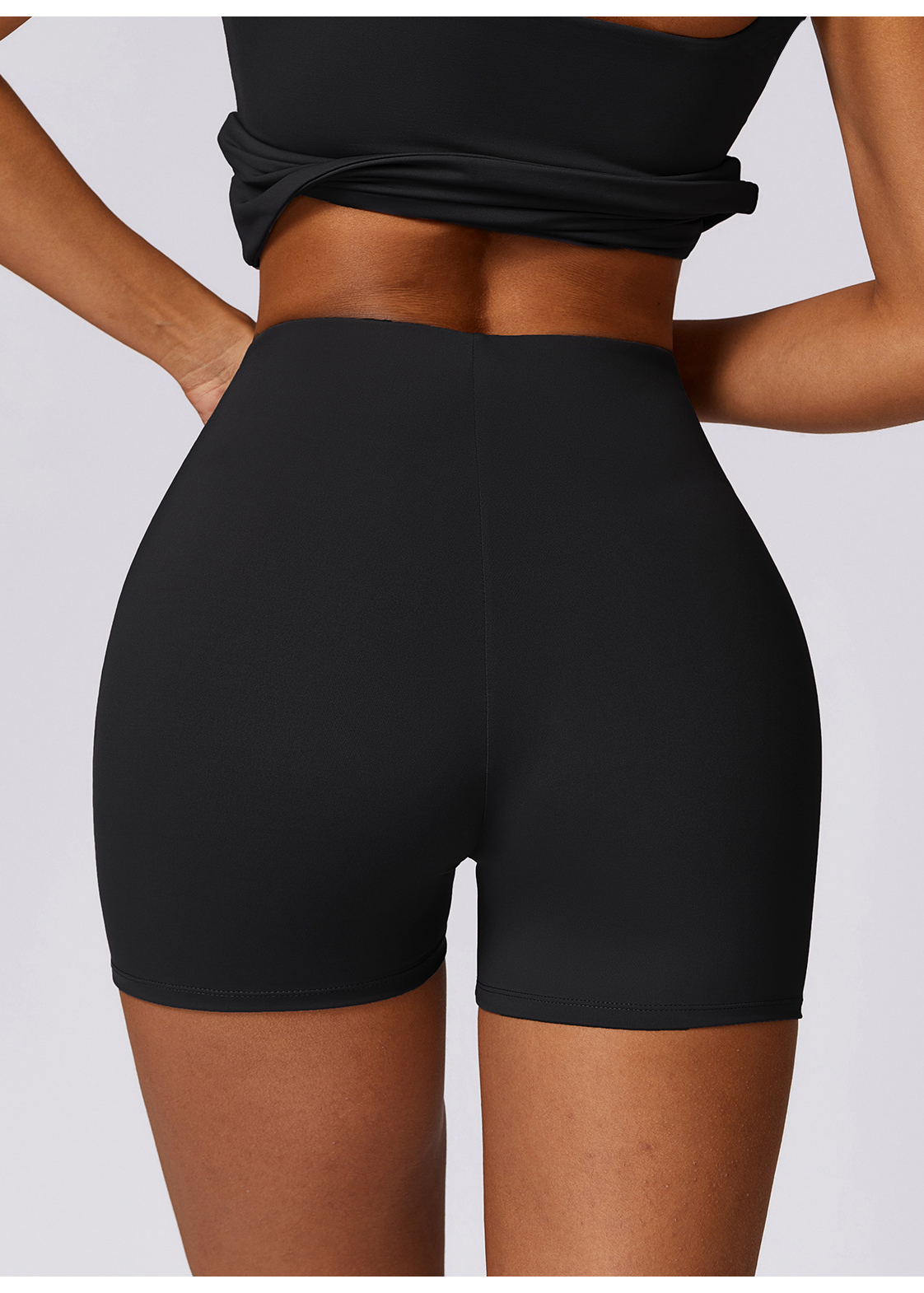 Customized Hip Lifting High Waist Yoga Shorts