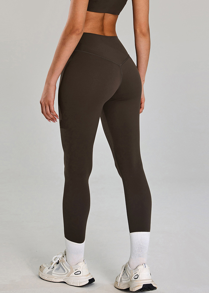 Customized Nylon-spandex brushed sports leggings