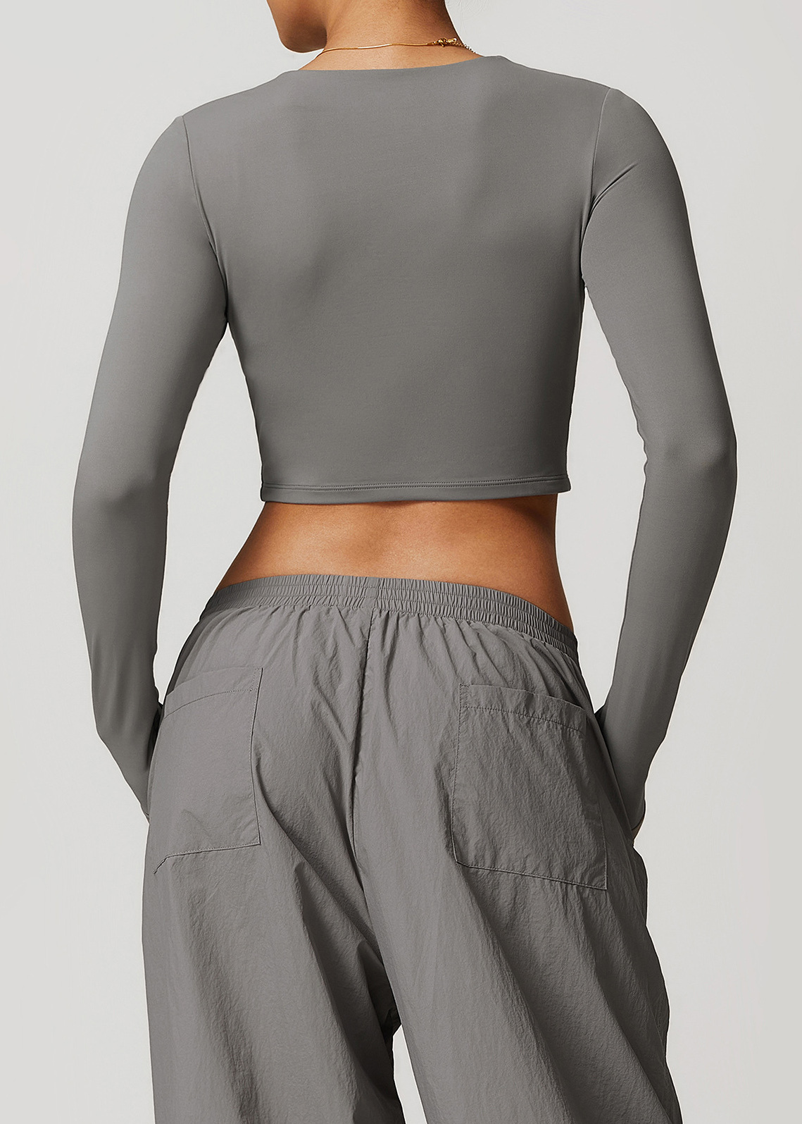 Customized Quick-drying brushed long-sleeved yoga suit