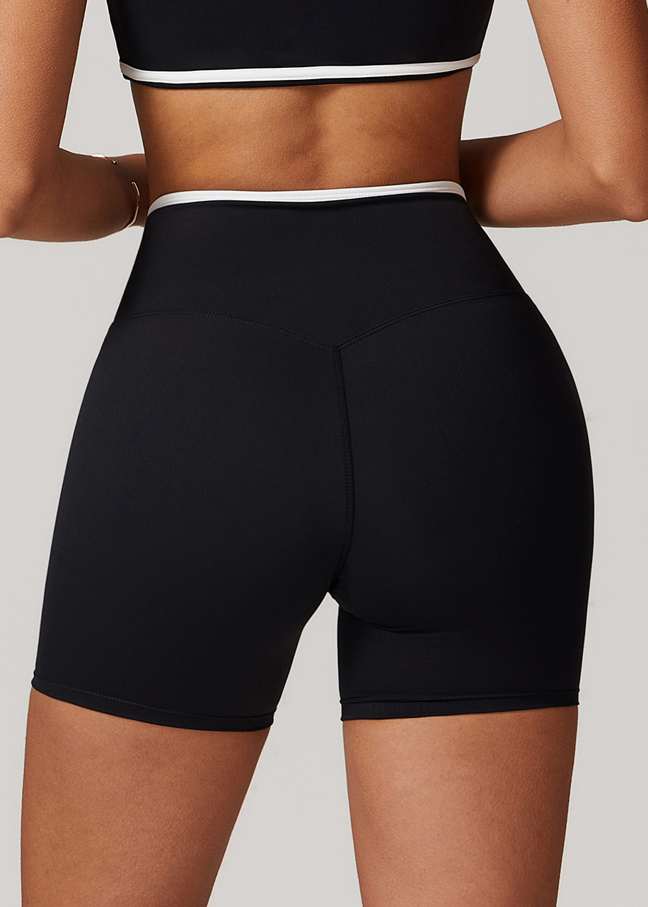 Customized Crossover High Waist Yoga Shorts