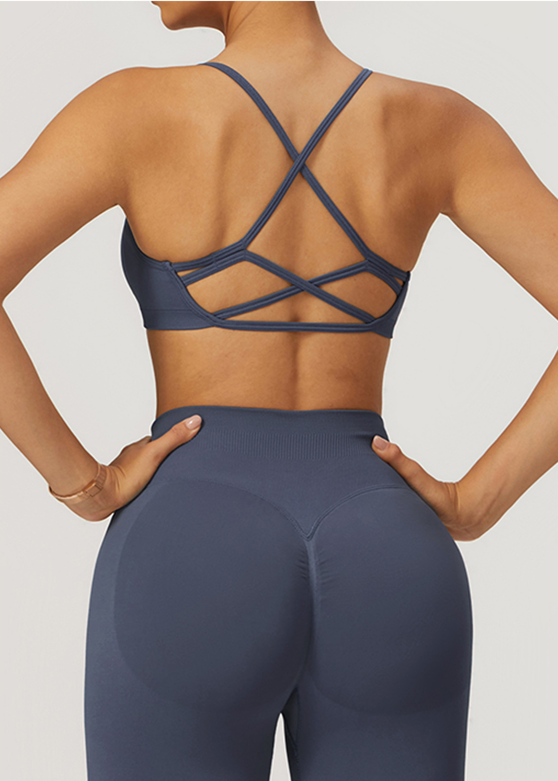 Customized Seamless Cross Back Yoga Bra