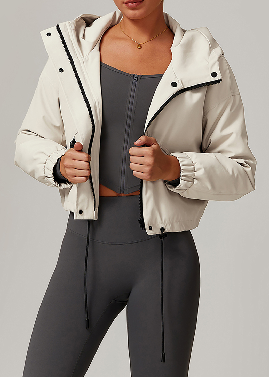 Customized White duck down jacket