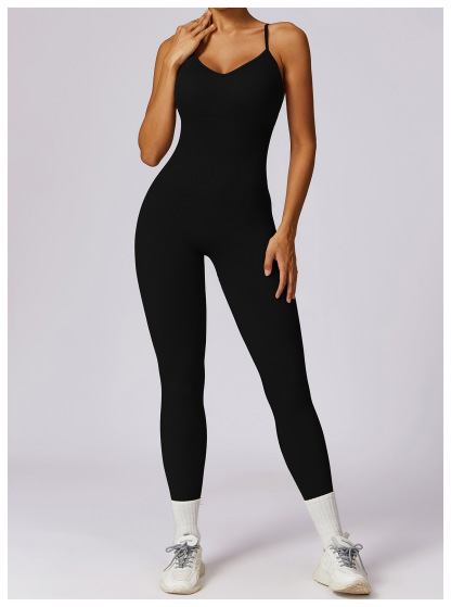 Customized seamless Sling One Piece Fitness Bodysuit