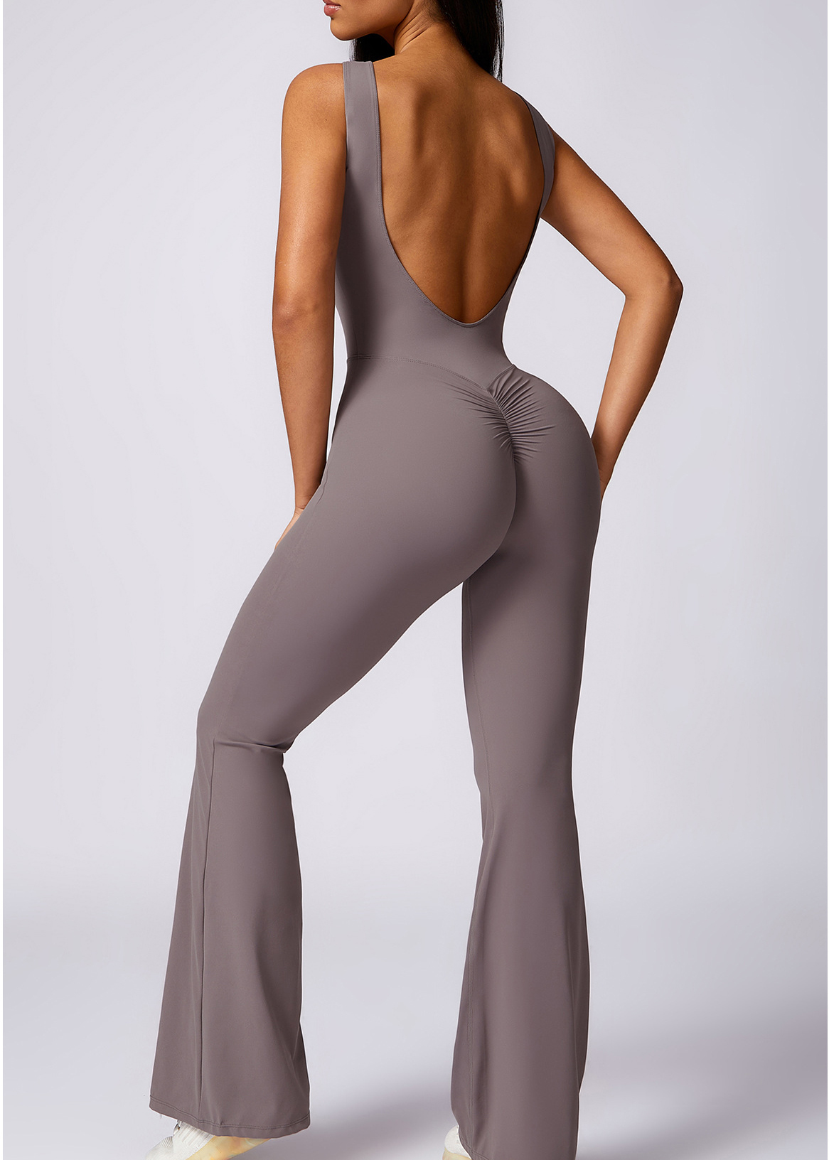 Customized Yoga Jumpsuit Casual Micro Flare Pants