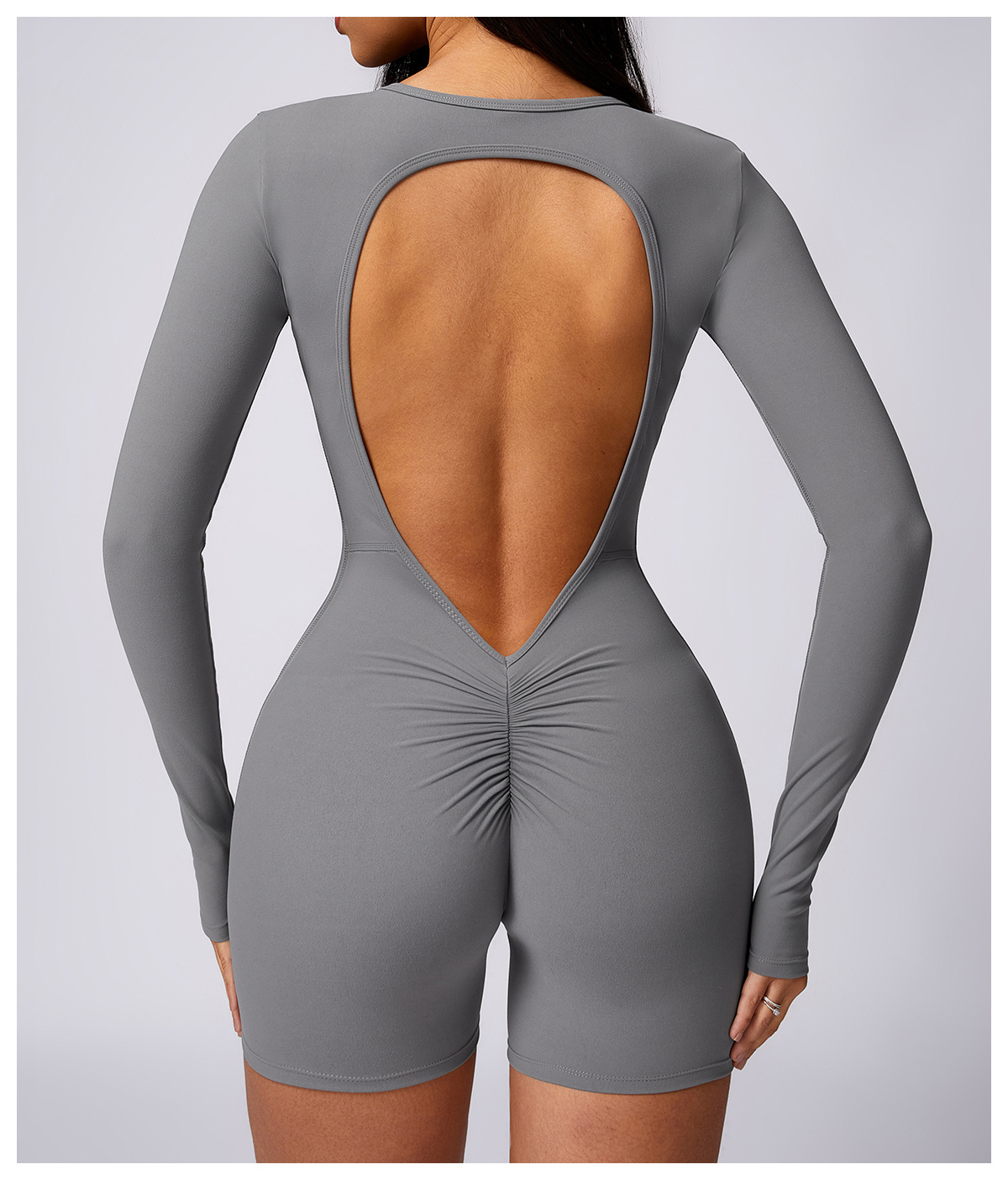 Customized Quick Dry Hip Lift Back Yoga Bodysuit
