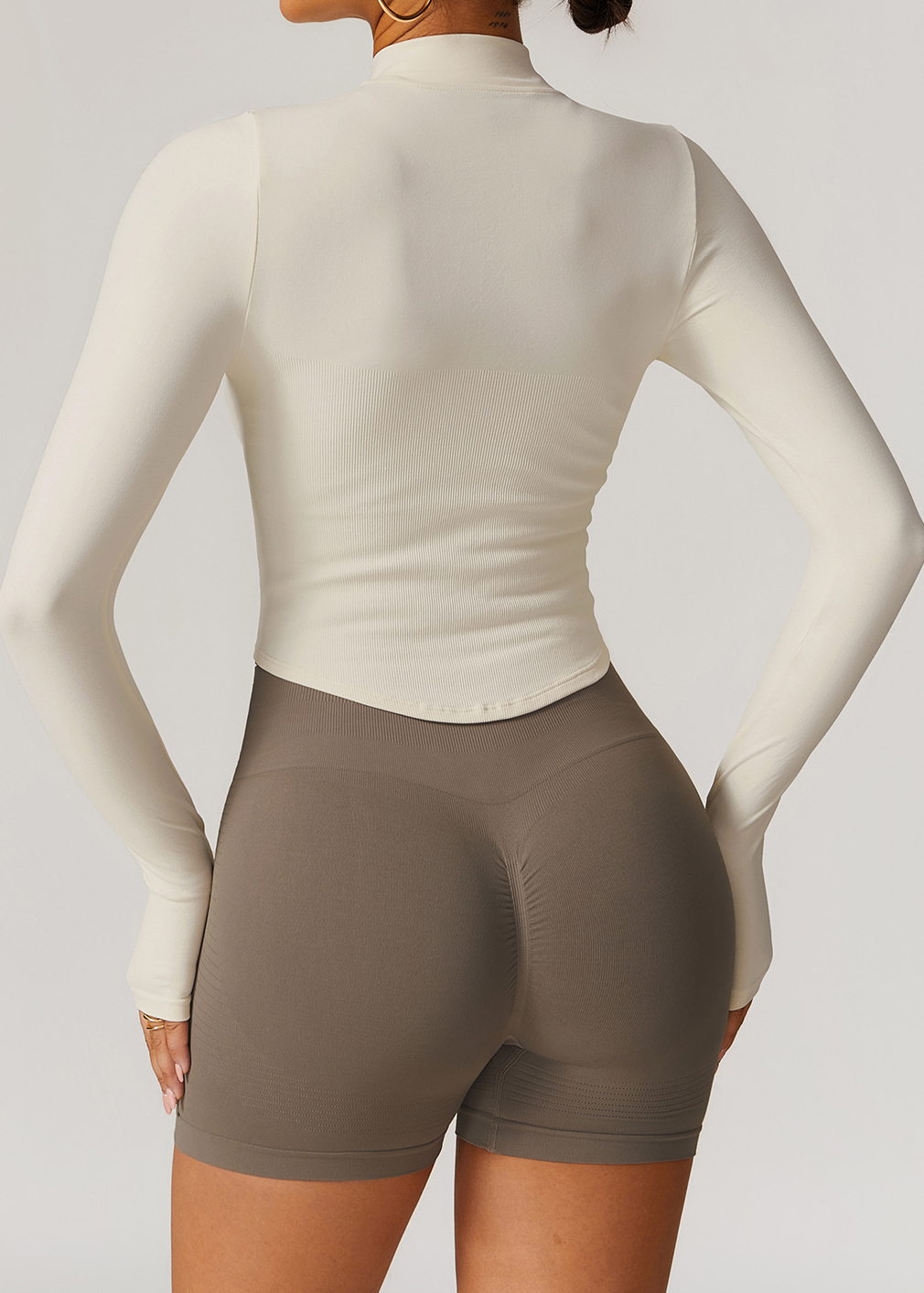 Customized Collar Zipper Long Sleeve Jacket