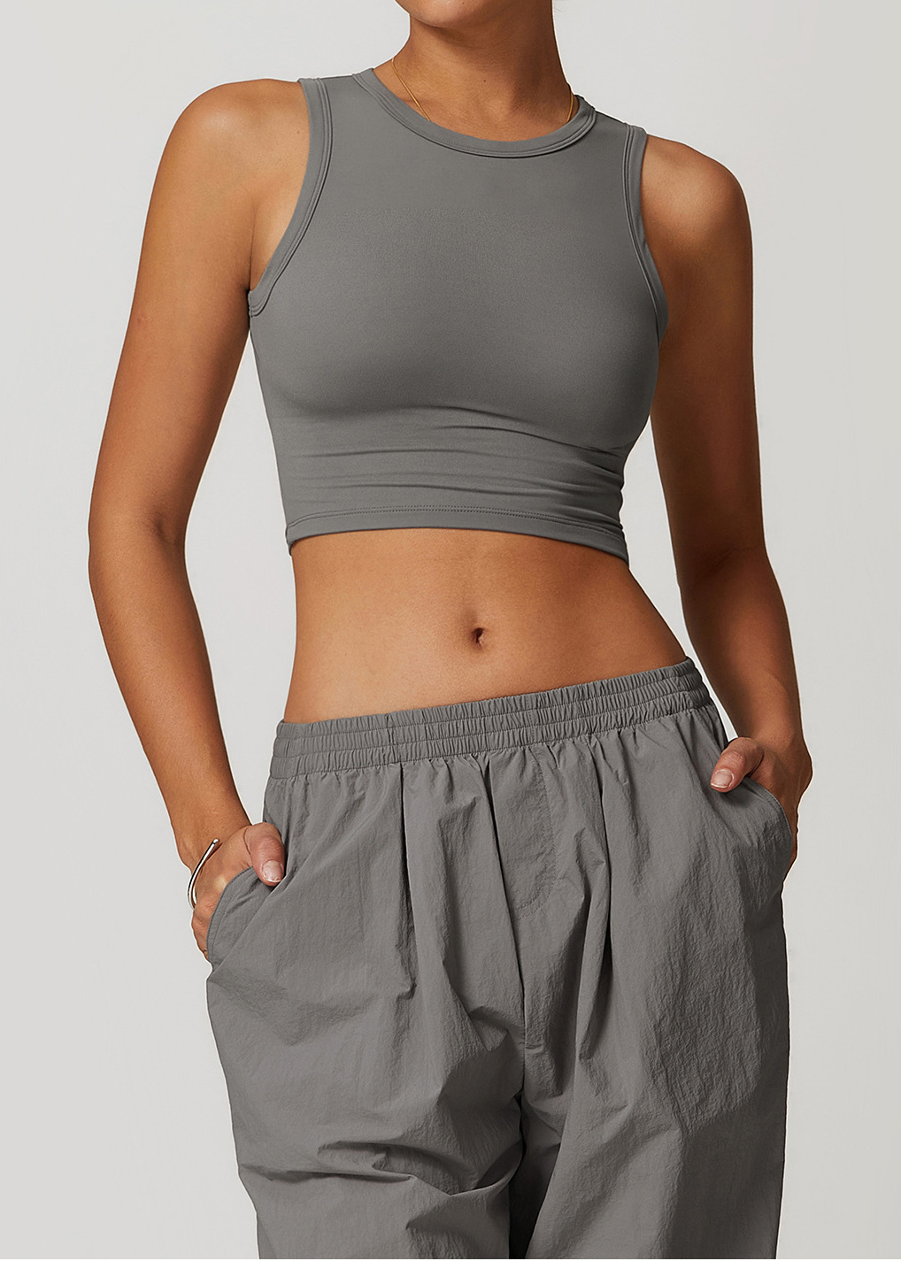 Customized Hollow back yoga vest for outer wear