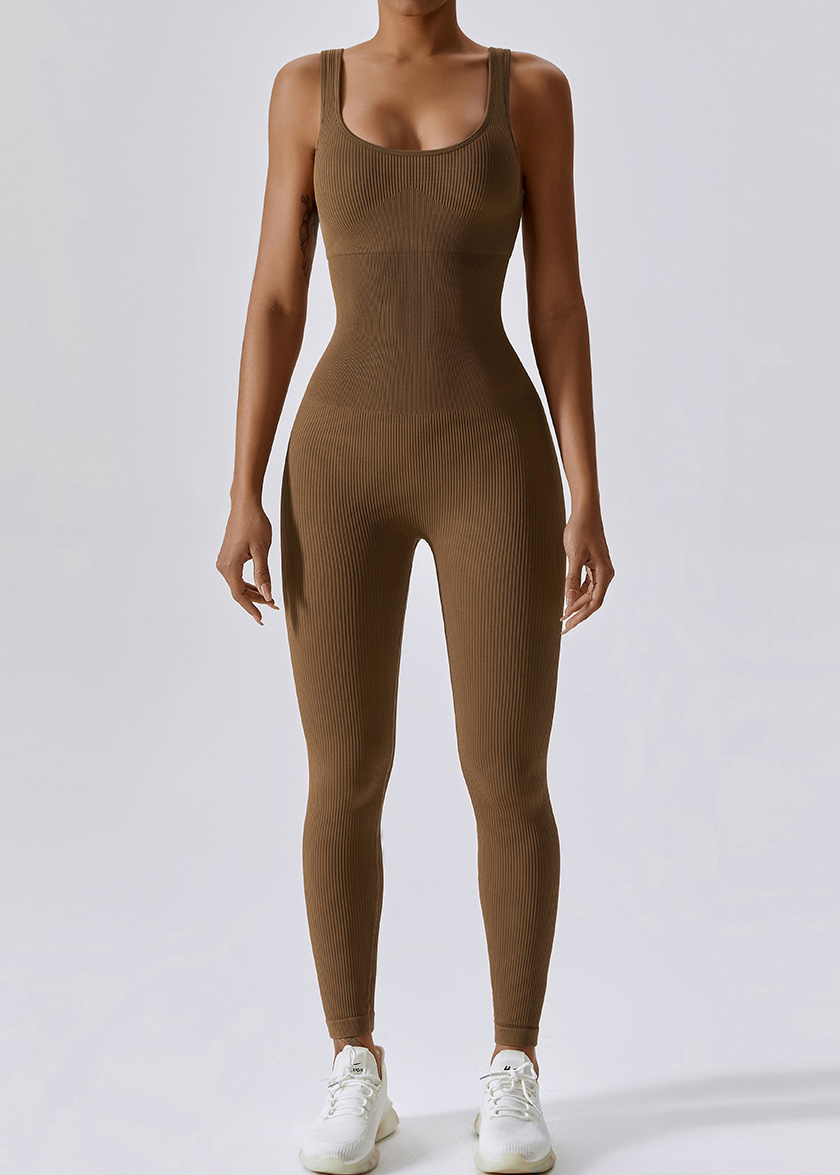 Customized Dance Tummy Tuck Seamless One-piece Yoga Wear