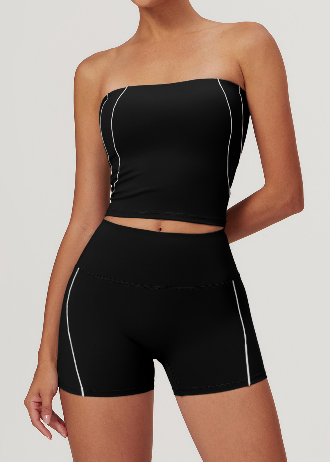 Customized Strapless Big Back Yoga Tank Top