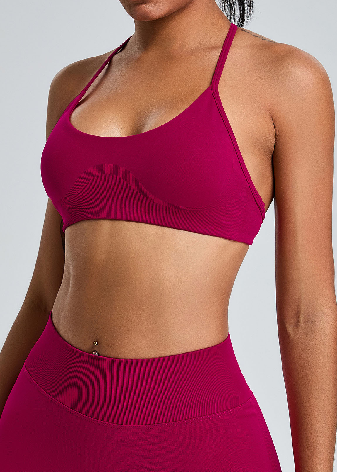 Customized Seamless Yoga Racerback Tank Top