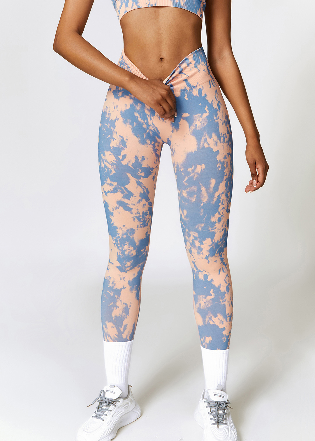 Custom Printed Seamless High Waist Yoga Pants Camouflage
