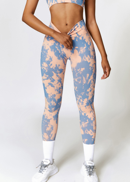 Custom Printed Seamless High Waist Yoga Pants Camouflage