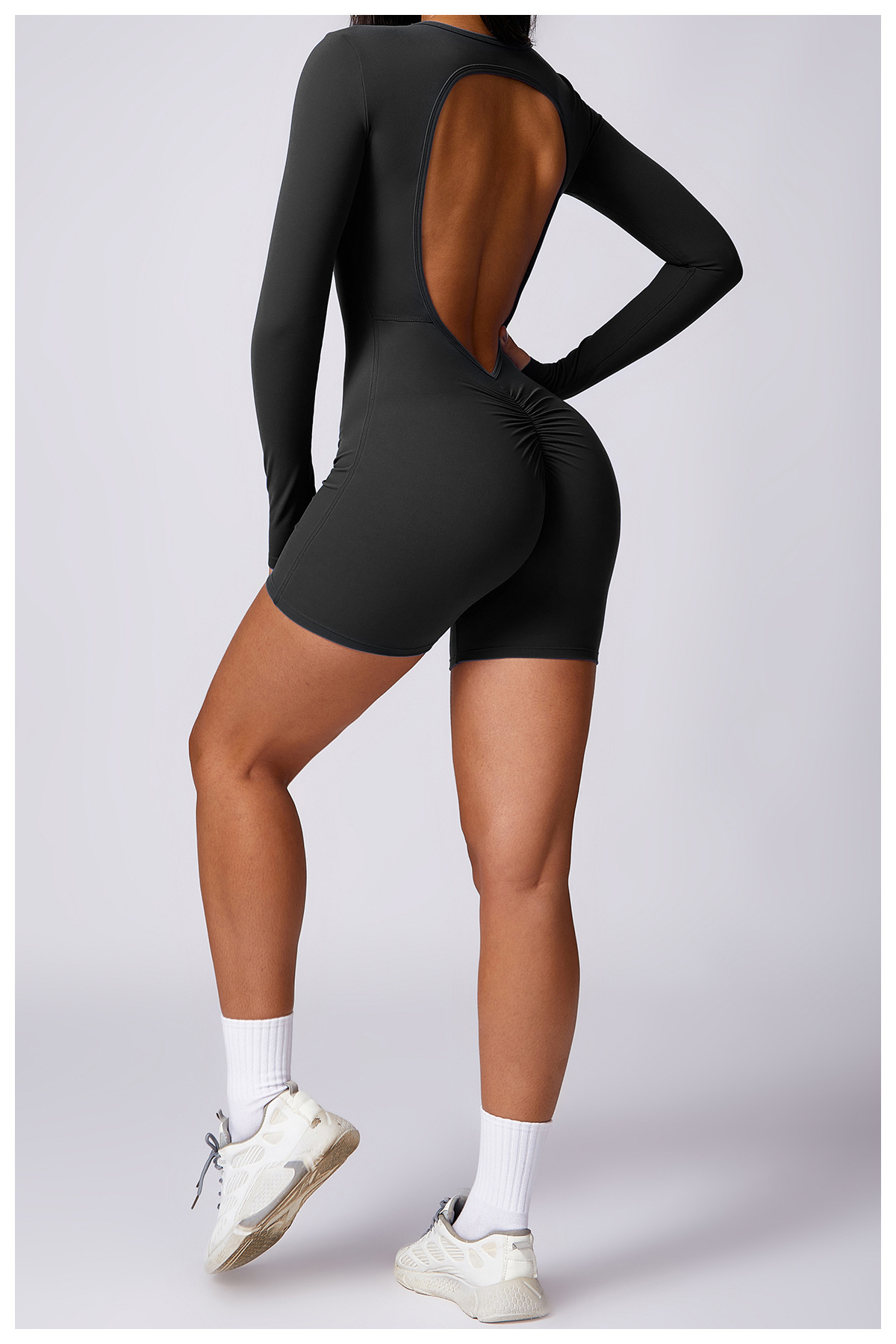 Customized Quick Dry Hip Lift Back Yoga Bodysuit