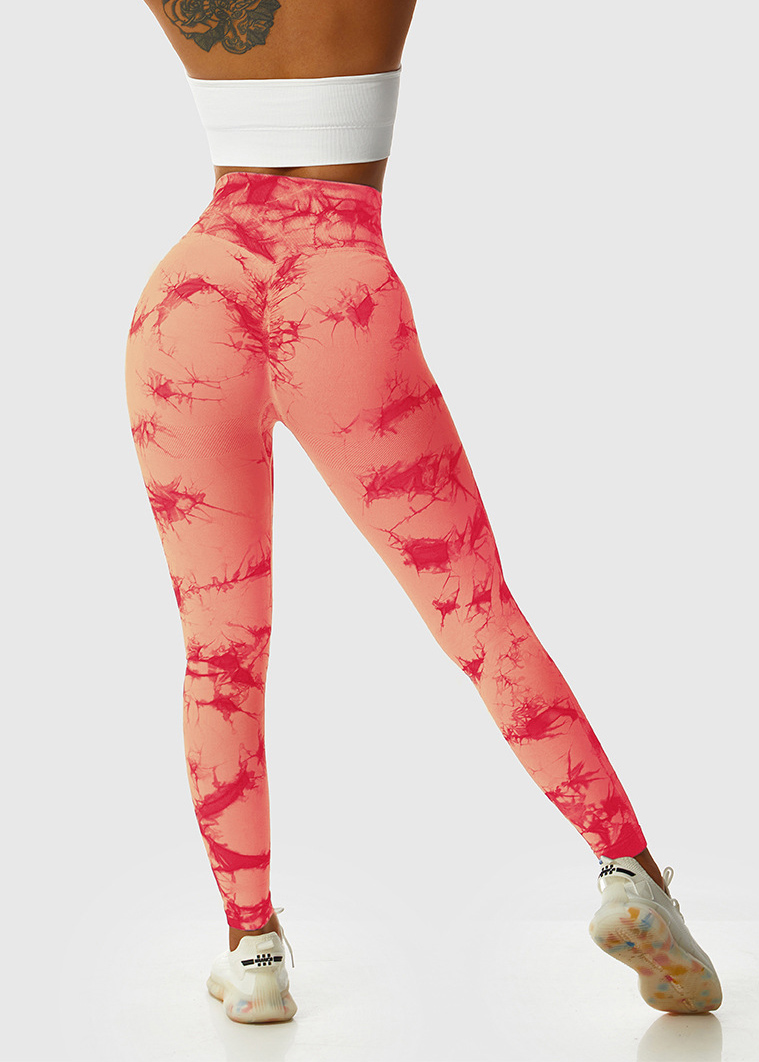 Customized Tie-Dye High Waist Yoga Pants