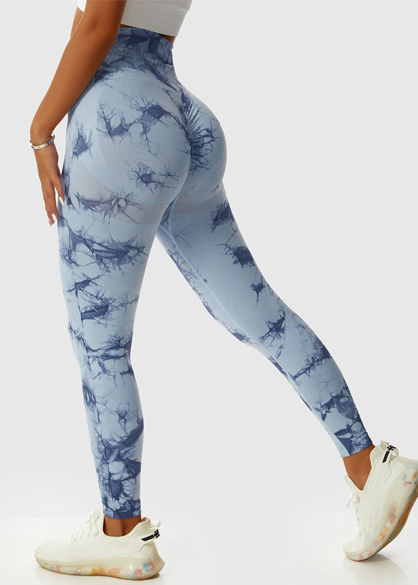 Customized Tie-Dye High Waist Yoga Pants