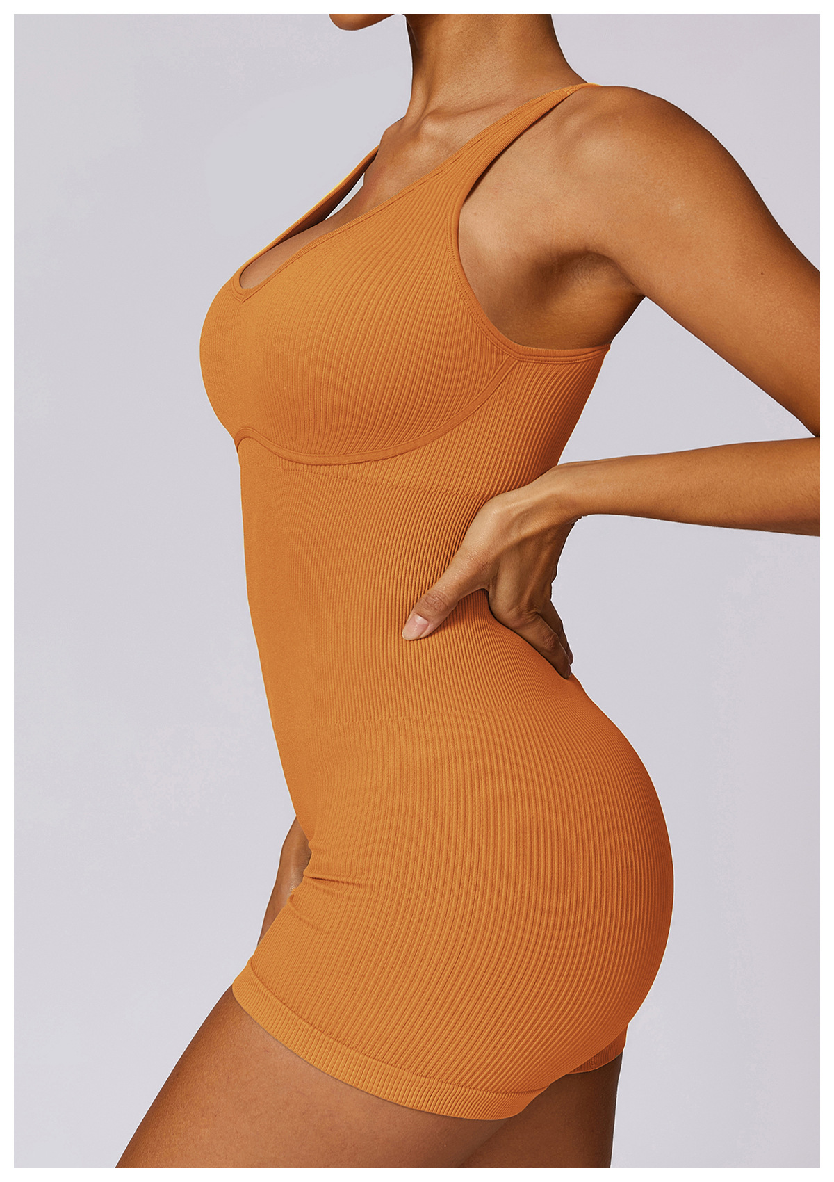 Customized High Strength Seamless Backless One-piece Yoga Wear