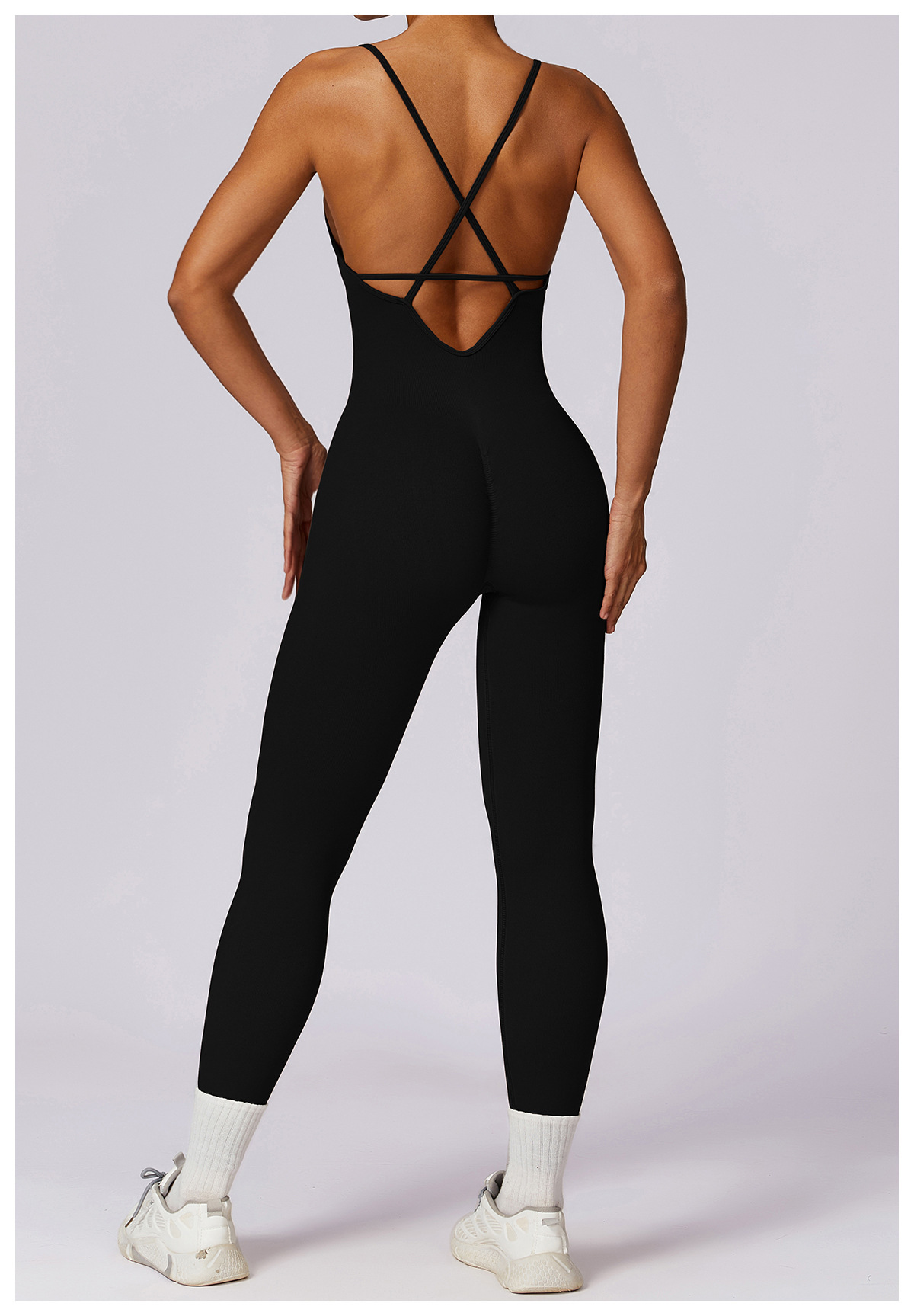 Customized seamless Sling One Piece Fitness Bodysuit