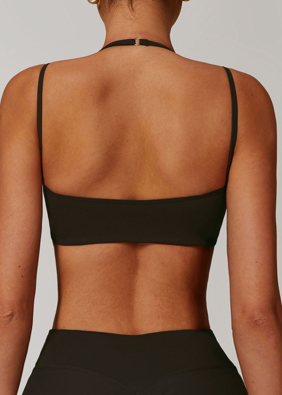 Customized Shoulder halter neck fitness running underwear