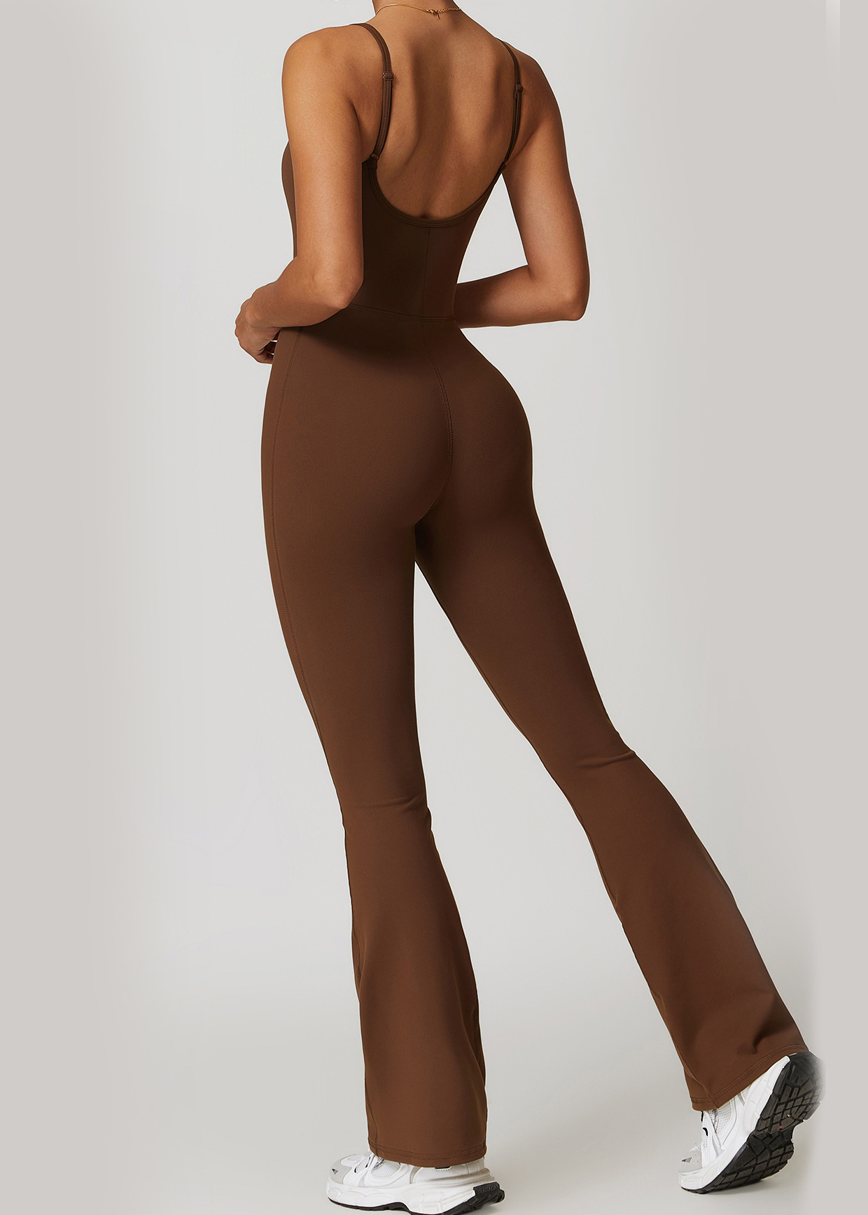 Customized Flared jumpsuit and suspenders