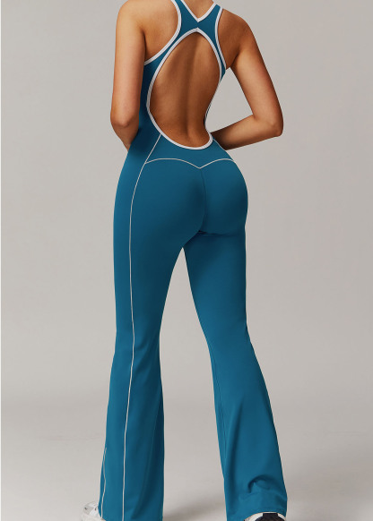 Customized Hollow back yoga suit dance sports jumpsuit