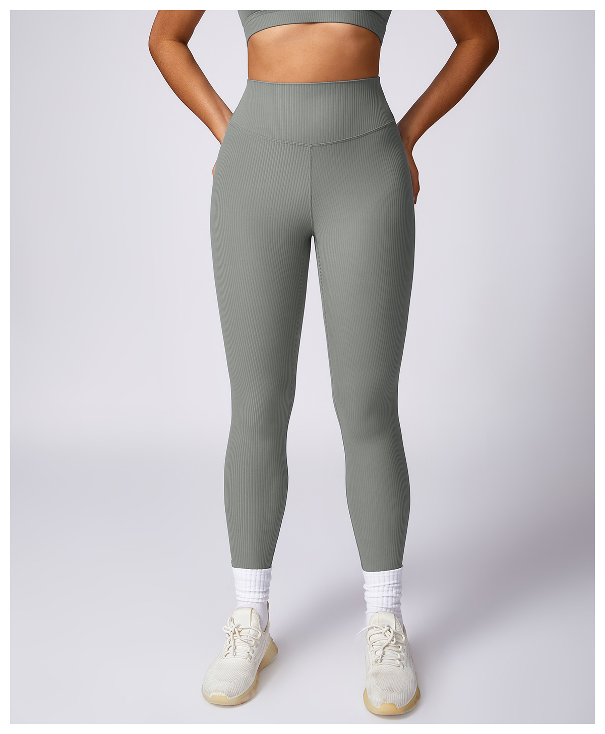 Customized Threaded High Waisted Skinny Hip Lifting Yoga Pants